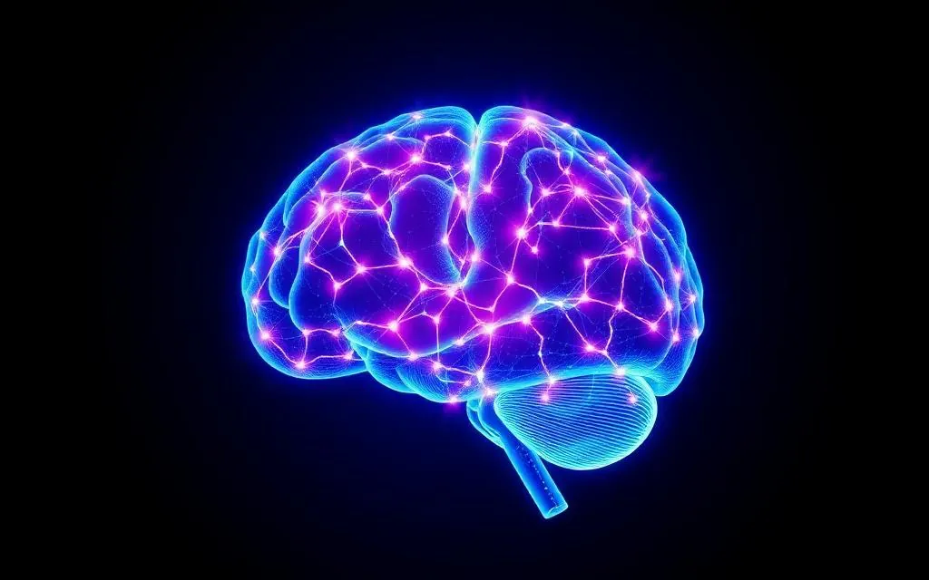 Digitales Gehirn mit neuronalen Netzwerken